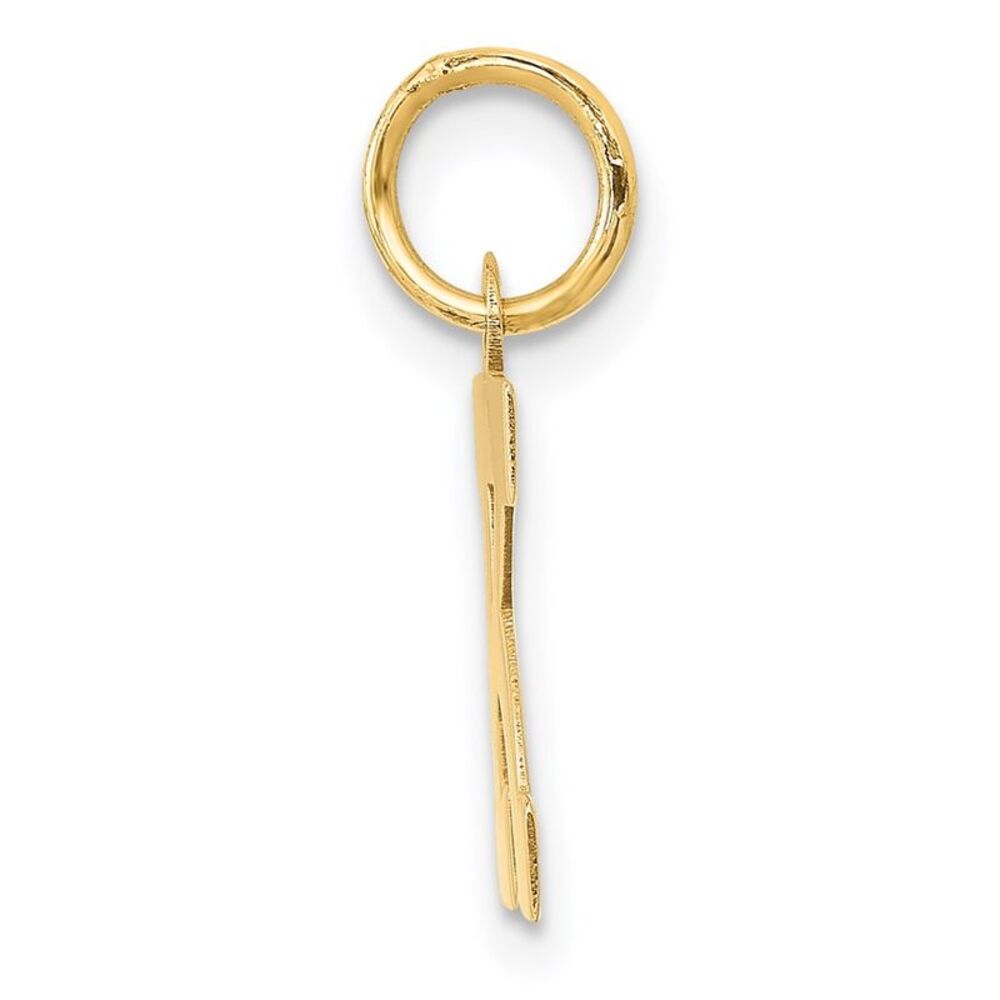 Kazi Luxury 14k Yellow Gold Small Block Letter K … - image 2